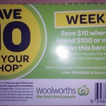 Woolworths Online - $10 off for Shops above $100 - Possibly SA Only