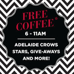 Free Coffee 28/8 6am-11am @ CIBO [Rundle Street, SA]