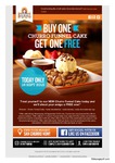 San Churro - Buy 1 Get 1 Free Churro Funnel Cake (Save $11.95) - Wed 16/9 Only
