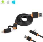 Buy One, Get One Free - Olixar Non-Tangle Micro USB / Lightning Charge & Sync Cable - $14.49 + $2.99 Deliver @ MobileZap