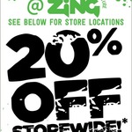 20% off Storewide/Loot and Trading Cards @ Zing (24/11/16 only)