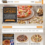 Pizza Capers - 3x Large Capers Collection Pizzas + 2x Calzone Breads for $49.95 (Save $21.80)