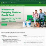 Woolworths Visa: $0 Fee 1st Year + $50 Gift Card + 0% Balance Transfer 14 Months + 10% off Weekend Shop Once Per Month up to $50