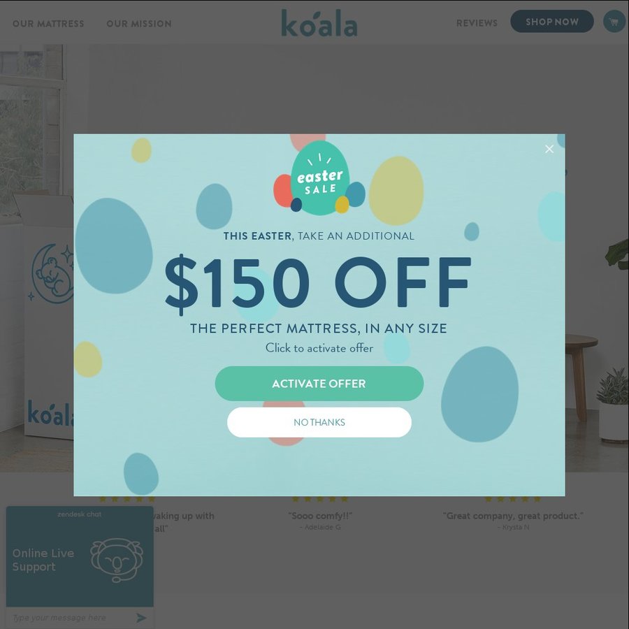 Koala shop mattress discount