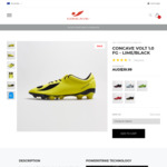 Concave Volt 1.0 Firm Ground Footy Boots - Lime/Black Was $159.99 Now Only $39.99