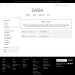 Men's Suit Jackets $59.40 + $10 Shipping @ SABA (Limited Sizes)