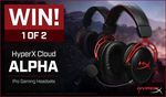 Win 1 of 2 HyperX Cloud Alpha Gaming Headsets Worth $169 from PC Case Gear
