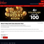 Black Friday 4x Gold Class eVouchers for Event Cinemas for $100 (Excludes VIC/TAS)