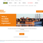 Win a Trip for 2 to Sweden from IKEA (IKEA Family Membership Required)