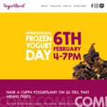 [ACT/NSW/QLD/VIC] Free Cup of Yoghurt & Toppings 6th Feb 4pm-7pm @ Yogurtland (Selected Stores Only)