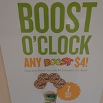 [ACT] $4 for Any Boost Juice 3-4PM