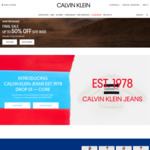 Calvin Klein 15% off Sitewide