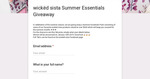 Win a Summer Essentials Pack Worth $200 from Wickëd Sista