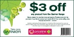 $3 off ANY Garnier Product at Priceline