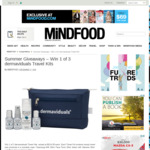 Win 1 of 3 Dermaviduals Travel Kits Worth $114.00 from MiNDFOOD