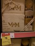 M&M Bath Towel Set $7.50 Was $15 Coles Garden City QLD