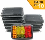 Single Compartment Meal Prep Container (Pack of 10) $15.99 + Delivery ($0 with Prime/ $49 Spend) @ Direct From Factory Amazon AU