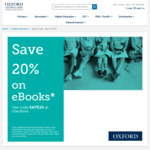 20% off eBooks @ Oxford University Press