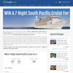 Win a 7N Pacific Islands Cruise Worth $3,571 from Travel Online