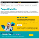 $30 Prepaid SIM for $15 + Free Delivery Online Only @ Optus