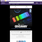 Win 1 of 2 Thermaltake Toughram RGB 16GB DDR4 Kits Worth $149 from Mwave