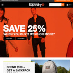 Superdry AU 25% off 2 Items