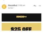 $25 off on $100 Spend @ Boozebud