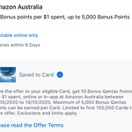 AmEx Offer 10 Qantas Points Per Dollar on Amazon Prime Days 13-14 Oct