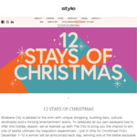 Win 1 of 12 Staycations Worth Over $1,000 from Style Magazine's 12 Stays of Christmas [Brisbane Residents]