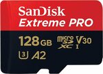 SanDisk Extreme Pro microSDXC UHS-I Card 128GB - $32.15 + Delivery (Free with Prime & $49 Spend) @ Amazon UK via AU