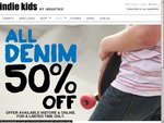 50% off Denim at Indie Kids by Industrie