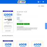 365 Day Plan - 120GB + Unlimited Talk & Text $120 (Was $150) - New Customers Only @ Catch Connect