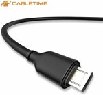 CABLETIME Micro USB Cable 0.25m US$1.09 (~A$1.43), 1m US$1.64 (~A$2.16) Delivered @ Cabletime Official Store AliExpress