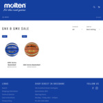 Molten GNX Size 6 and GMX Size 7 Basketballs $40ea (Was $59.95) Delivered @ Molten Australia