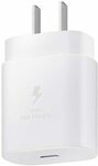 [Prime] Samsung 25W Fast Travel USB-C Charger: White $18.20, Black $18.85 Delivered @ Amazon AU