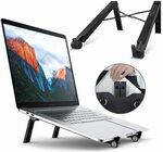 Portable Adjustable Laptop Desk Stand Black/White $8.99 + Delivery ($0 with Prime/ $39 Spend) @ RioRand Amazon AU