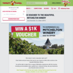 Win a $1K Voucher to The Beautiful Mitchelton Winery from Thirsty Camel