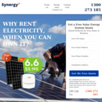 [NSW] 6.6kW Solar System (16x Longi 415W Panels & 5kW Sungrow Inverter) $4,477 Fully Installed @ Synergy Solar