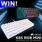 Win 1 of 2 Corsair K65 RGB Mini Mechanical Keyboards Worth $159 from PC Case Gear