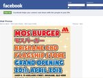 Free Mos Burger Giveaway @New Brisbane CBD Store Fri 20/4