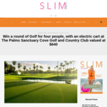 Win a Round of Golf for 4 People, with a Cart at The Palms Sanctuary Cove Golf and Country Club Valued at $640 from Slim