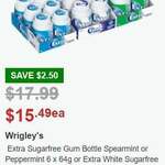Extra Spearmint/Peppermint/ White Sugar free Chewing Gum 64g X 6 $15.49 @ Costco (Membership Required)