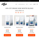 40% off Brand New Seasonal Winter Blend, $32.40/kg + Free Shipping @ Coffee on Cue