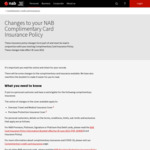 NAB Credit/Debit Card Complimentary Travel Insurance Extends Cover to Epidemic/Pandemic (COVID)