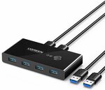 [Prime] UGREEN USB 3.0 Sharing Switch $31.49 Delivered (30% off) @ UGREEN Amazon AU