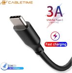 Cabletime USB to USB-C Cable US$1.09 (~A$1.58), 2m Cable US$1.86 (~A$2.70) Delivered @ Cabletime OfficialFlagship AliExpress