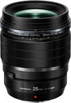 OLYMPUS M.Zuiko Digital ED 25mm F1.2 PRO Lens Black 100 $1207 (Was $2099) Delivered @ BecexTech via Amazon AU