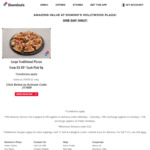 [SA] Traditional Pizza's $3.95 Pickup @ Domino's Hollywood Plaza