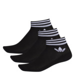 adidas Ankle Socks Black 3 Pairs $4.95 (Size M Only) + $10 Delivery @ Foot Locker