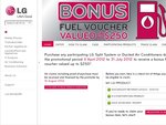 Up to $250 of Free Fuel with New LG Air Conditioning